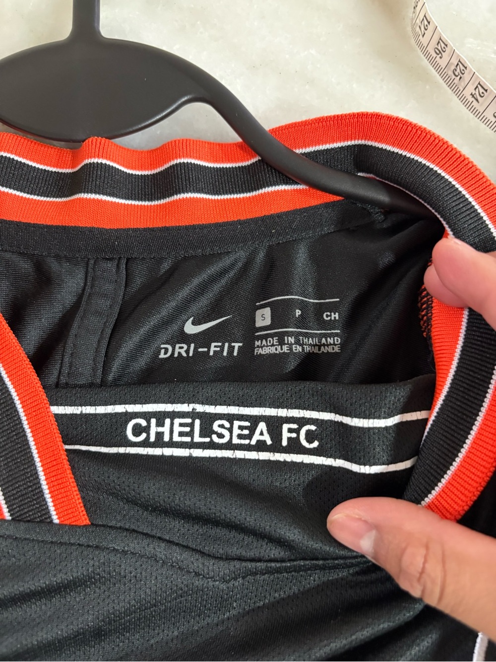 Nike Chelsea FC Black Jersey with Orange Trim - Picture 4 of 7
